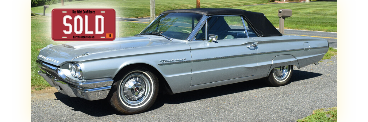 1964 Ford Thunderbird Convertible 390 V-8 Diamond Blue