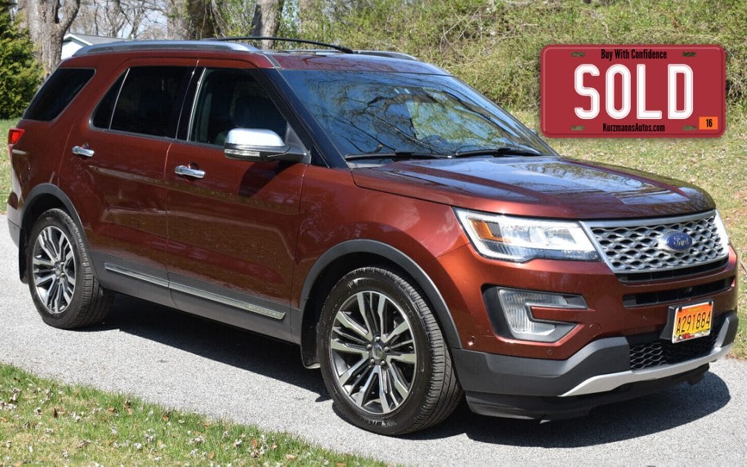 SOLD: 2016 Explorer Platinum Eco Boost