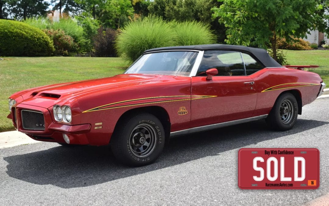 1971 Pontiac GTO Convertible 1 of 660 Final Year 400 V8