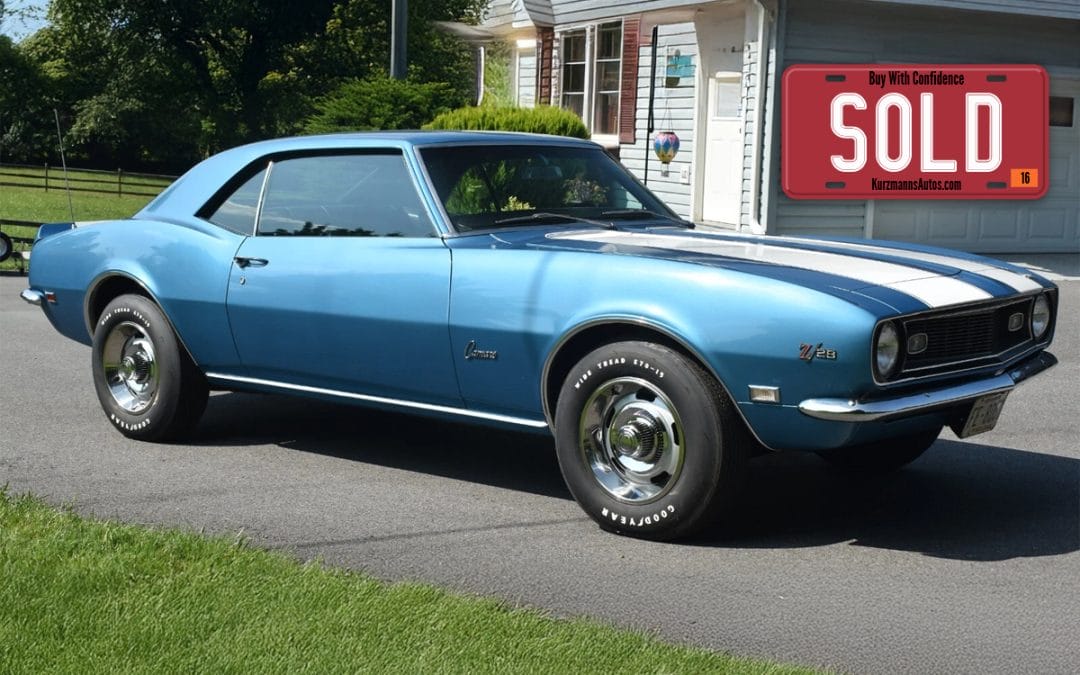 1968 Chevrolet Camaro Z/28 Numbers Matching Survivor Grotto Blue