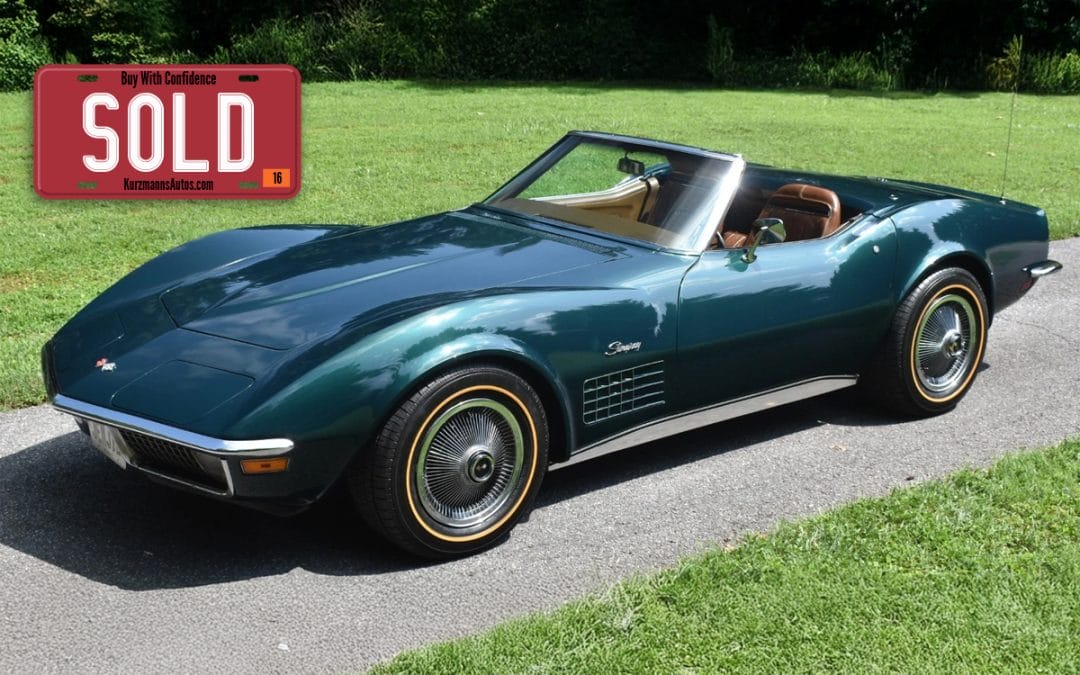 1971 Chevrolet Corvette Convertible 350 V8 4-Speed #’s Matching Factory A/C