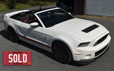 2013 Ford Mustang Shelby GT 500 Convertible 6 Speed