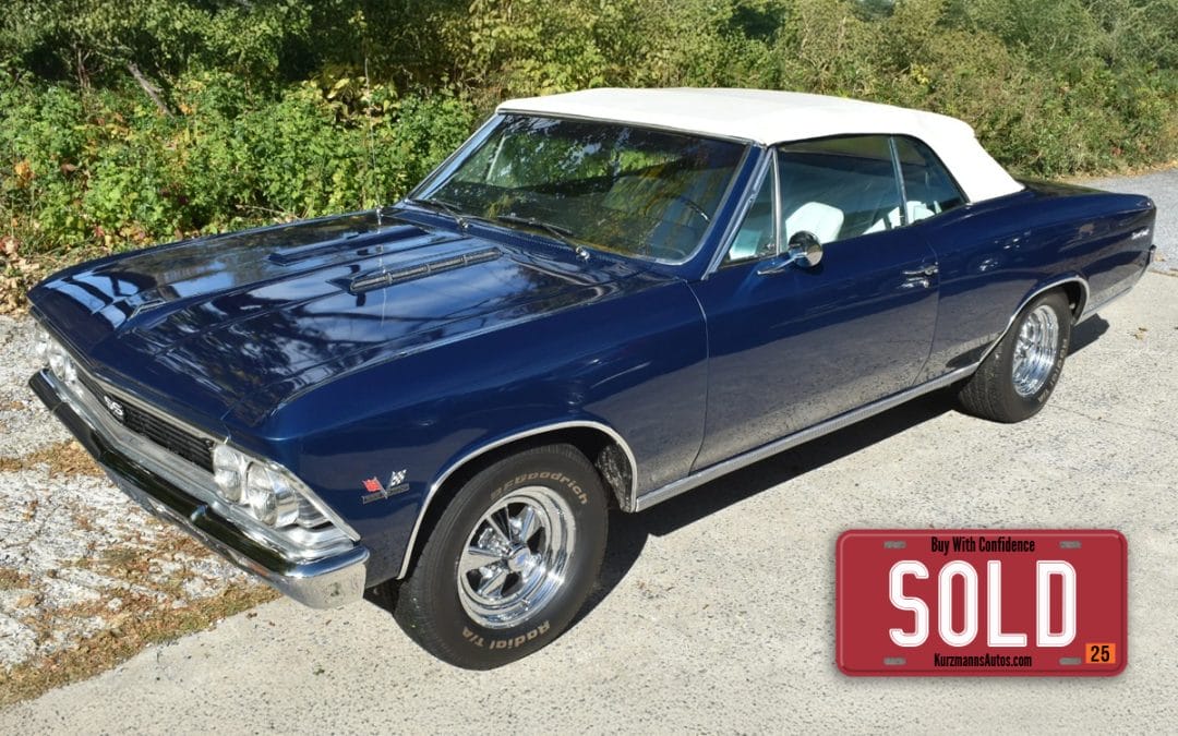1966 Chevrolet Chevelle SS 396 Convertible 4 Speed One Owner video