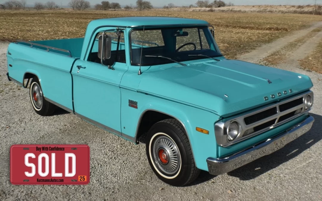 1970 Dodge Other Pickups D100 Adventurer Restored Slant 6 Manual Trans VIDEO